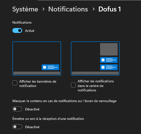 Notifications Dofus1 — étape 2